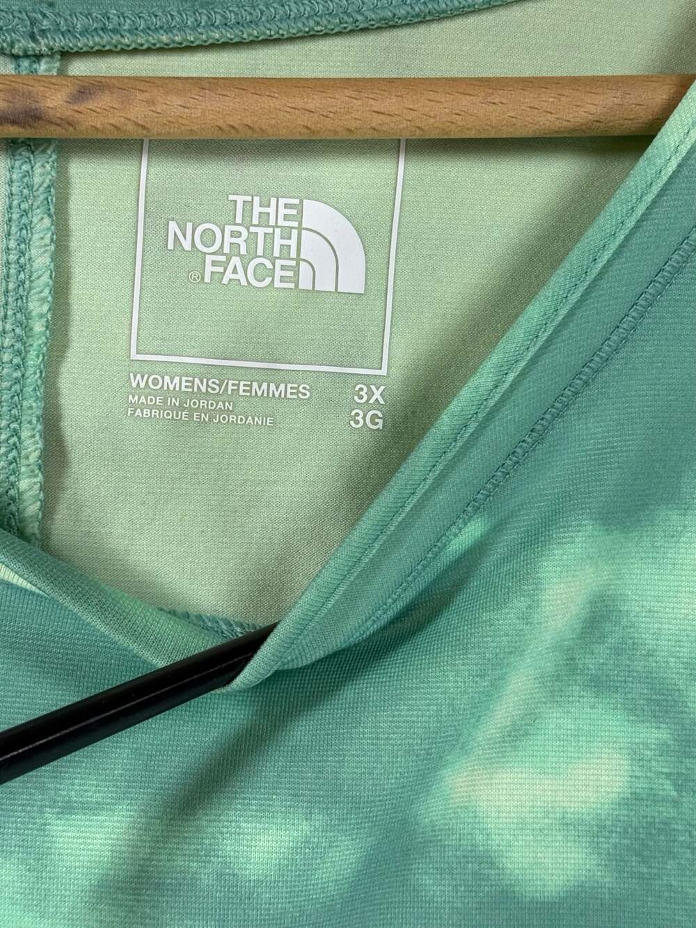 The North Face Women's Tie-Dye Athletic T-Shirt Green‎ 3X - Picture 2 of 6